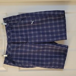 Men's golf short, plaid